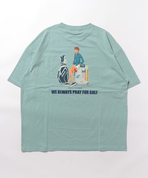 BENCH AT THE GREENE GOLF(ベンチアットザグリーンゴルフ)の「BENCH AT THE GREENE GOLF / Tシャツ(Tシャツ/カットソー・メンズ・ブラック/ホワイト/グリーン/ベージュ・MEDIUM/LARGE/X-LARGE)」の11枚目の写真