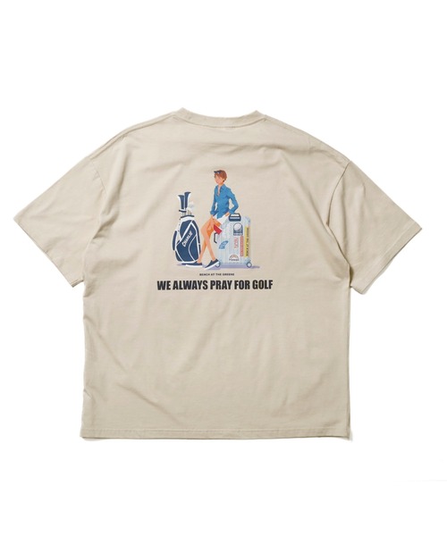 BENCH AT THE GREENE GOLF(ベンチアットザグリーンゴルフ)の「BENCH AT THE GREENE GOLF / Tシャツ(Tシャツ/カットソー・メンズ・ブラック/ホワイト/グリーン/ベージュ・MEDIUM/LARGE/X-LARGE)」の7枚目の写真