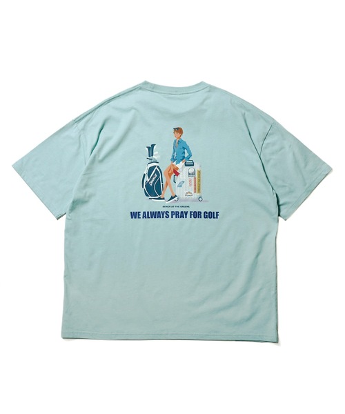 BENCH AT THE GREENE GOLF(ベンチアットザグリーンゴルフ)の「BENCH AT THE GREENE GOLF / Tシャツ(Tシャツ/カットソー・メンズ・ブラック/ホワイト/グリーン/ベージュ・MEDIUM/LARGE/X-LARGE)」の9枚目の写真
