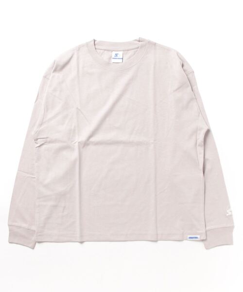 STARTER BLUE LABEL(スターターブルーレーベル)の「STARTER / BIG長袖Tシャツ / STBL-1634092(Tシャツ/カットソー・レディース・グレー/ブラック/カーキ/ネイビー/モカ/ラベンダー/ホワイト/ライトグレー・MEDIUM/LARGE/XX-LARGE/SMALL/X-LARGE)」の1枚目の写真
