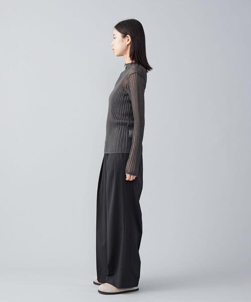 ＜CITEN＞ラメシアーボトルネックニット