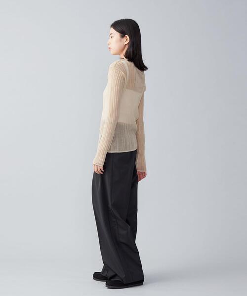 ＜CITEN＞ラメシアーボトルネックニット