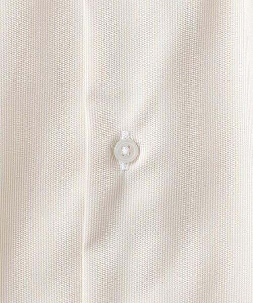 green label relaxing（グリーンレーベルリラクシング）の「コットン ナローストライプ スリム ショートワイドカラー ドレスシャツ -イージーアイロン-（ビジネスシャツ・メンズ・ライラック/ライム/ベージュ/ネイビー/ライトグレー・38cm/39cm/41cm/42cm/43cm/40cm/37cm）」の16枚目の写真