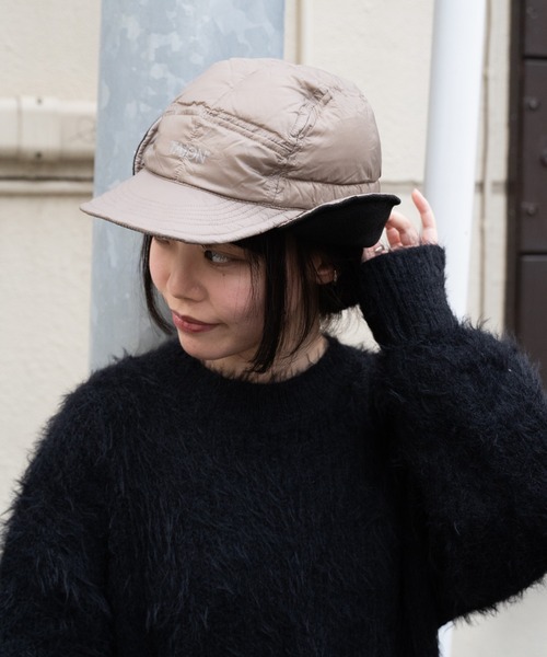 TAION(タイオン)の「【 TAION / タイオン 】 ベーシックドッグイヤーダウンキャップ BASIC DOG EAR DOWN CAP TAION-221A ICQ(キャップ・レディース・ネイビー/ブラック/オリーブドラブ/カーキ/チャコール・FREE)」の4枚目の写真