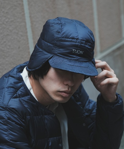 TAION(タイオン)の「【 TAION / タイオン 】 ベーシックドッグイヤーダウンキャップ BASIC DOG EAR DOWN CAP TAION-221A ICQ(キャップ・レディース・ネイビー/ブラック/オリーブドラブ/カーキ/チャコール・FREE)」の12枚目の写真