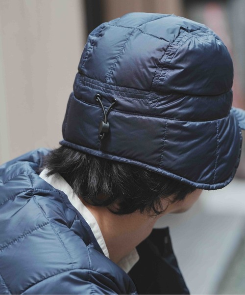 TAION(タイオン)の「【 TAION / タイオン 】 ベーシックドッグイヤーダウンキャップ BASIC DOG EAR DOWN CAP TAION-221A ICQ(キャップ・レディース・ネイビー/ブラック/オリーブドラブ/カーキ/チャコール・FREE)」の13枚目の写真
