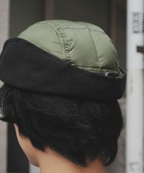 TAION(タイオン)の「【 TAION / タイオン 】 ベーシックドッグイヤーダウンキャップ BASIC DOG EAR DOWN CAP TAION-221A ICQ(キャップ・レディース・ネイビー/ブラック/オリーブドラブ/カーキ/チャコール・FREE)」の10枚目の写真