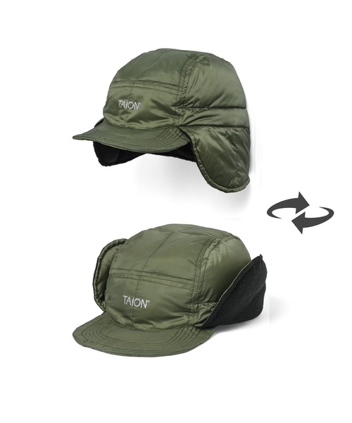 TAION(タイオン)の「【 TAION / タイオン 】 ベーシックドッグイヤーダウンキャップ BASIC DOG EAR DOWN CAP TAION-221A ICQ(キャップ・レディース・ネイビー/ブラック/オリーブドラブ/カーキ/チャコール・FREE)」の17枚目の写真