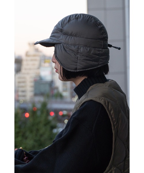 TAION(タイオン)の「【 TAION / タイオン 】 ベーシックドッグイヤーダウンキャップ BASIC DOG EAR DOWN CAP TAION-221A ICQ(キャップ・レディース・ネイビー/ブラック/オリーブドラブ/カーキ/チャコール・FREE)」の20枚目の写真