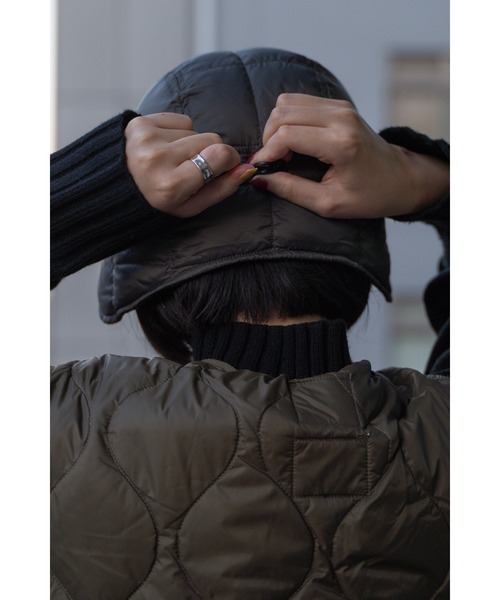 TAION(タイオン)の「【 TAION / タイオン 】 ベーシックドッグイヤーダウンキャップ BASIC DOG EAR DOWN CAP TAION-221A ICQ(キャップ・レディース・ネイビー/ブラック/オリーブドラブ/カーキ/チャコール・FREE)」の21枚目の写真