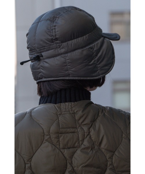 TAION(タイオン)の「【 TAION / タイオン 】 ベーシックドッグイヤーダウンキャップ BASIC DOG EAR DOWN CAP TAION-221A ICQ(キャップ・レディース・ネイビー/ブラック/オリーブドラブ/カーキ/チャコール・FREE)」の22枚目の写真