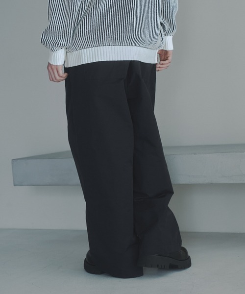 DOOPZ（ドープス）の「COTTON NYLON BALLOON WIDE PANTS - コットンナイロンバルーンワイドパンツ（その他パンツ・メンズ・ブラック/ライトグレー・MEDIUM/SMALL/LARGE）」の7枚目の写真