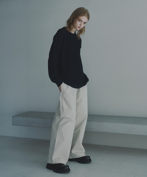 DOOPZ（ドープス）の「COTTON NYLON BALLOON WIDE PANTS - コットンナイロンバルーンワイドパンツ（その他パンツ・メンズ・ブラック/ライトグレー・MEDIUM/SMALL/LARGE）」の11枚目の写真