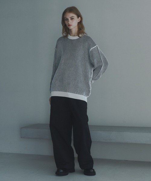 DOOPZ（ドープス）の「COTTON NYLON BALLOON WIDE PANTS - コットンナイロンバルーンワイドパンツ（その他パンツ・メンズ・ブラック/ライトグレー・MEDIUM/SMALL/LARGE）」の19枚目の写真