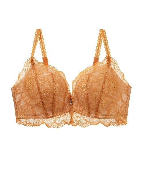 tutuanna（チュチュアンナ）の「[特盛ブラ]チュチュアンナ史上一番盛れる シャルマンノワールブラ（ブラジャー・レディース・ブラック/オフホワイト/ピンク/パープル系その他/ピンク系その他/ネイビー/ライトグレー/グレイッシュブルー/ブラック系/ホワイト系/エンジ/ピンク系/クリーム/イエロー/ブルー系その他/黄土色系1/ダークグリーン系1/ローズ/ダークブラック/ダークパープル/グリーン系4/ピンク系その他7/レッド系その他6/ホワイト×ブルー/サーモンピンク/グリーン系5/ライトグリーン/ピンク系2/ホワイト×ブラック・C70/A65/A70/E70/C65/B65/C75/E75/B75/D70/D75/D65/E80/B70/E65/C80/A75/D80）」の9枚目の写真