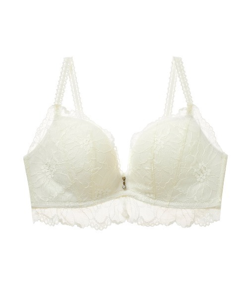 tutuanna（チュチュアンナ）の「[特盛ブラ]チュチュアンナ史上一番盛れる シャルマンノワールブラ（ブラジャー・レディース・ブラック/オフホワイト/ピンク/パープル系その他/ピンク系その他/ネイビー/ライトグレー/グレイッシュブルー/ブラック系/ホワイト系/エンジ/ピンク系/クリーム/イエロー/ブルー系その他/黄土色系1/ダークグリーン系1/ローズ/ダークブラック/ダークパープル/グリーン系4/ピンク系その他7/レッド系その他6/ホワイト×ブルー/サーモンピンク/グリーン系5/ライトグリーン/ピンク系2/ホワイト×ブラック・C70/A65/A70/E70/C65/B65/C75/E75/B75/D70/D75/D65/E80/B70/E65/C80/A75/D80）」の2枚目の写真