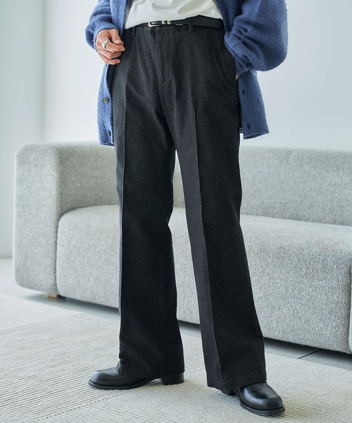 RAGEBLUE（レイジブルー）の「BLUEVER/デニムライクフレアスラックス