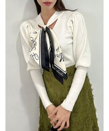 dazzlin | メッセージスカーフメニーウェイトップス(ニット/セーター)