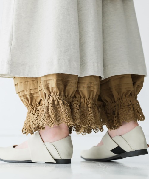 osharewalker（オシャレウォーカー）の「【廃盤】『裾レースドロワーズペチパンツ』（その他パンツ・レディース・オフホワイト/ブラック/ベージュ・FREE）」の10枚目の写真