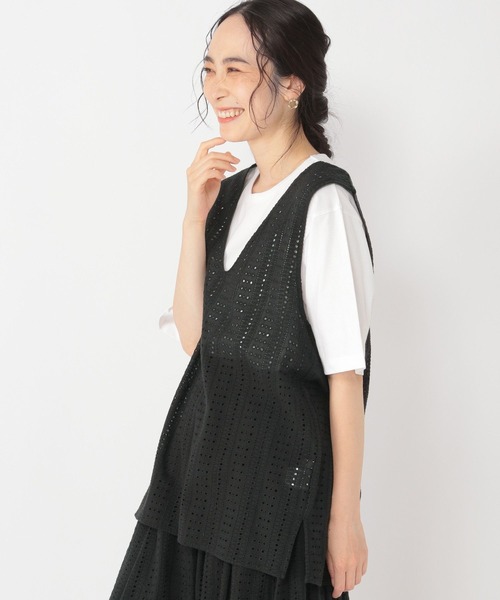 studio CLIP（スタディオクリップ）の「刺繍ベスト（ベスト