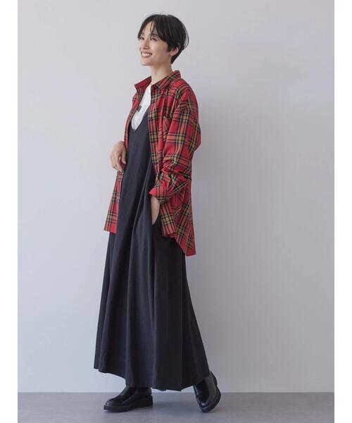 AMERICAN HOLIC（アメリカンホリック）の「イージーケアチェックシャツ（シャツ/ブラウス・レディース・レッド系その他7/ブルー系その他5/ブラック系その他3/ブラウン系その他4/ホワイト系その他7・L/M）」の15枚目の写真