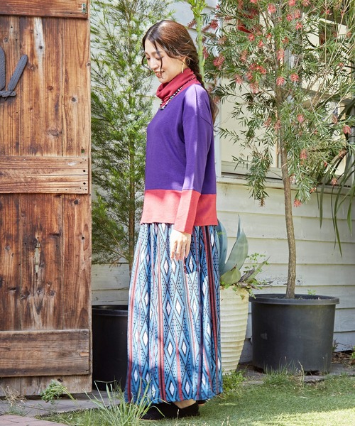 チャイハネ（チャイハネ）の「【チャイハネ】リデナータートルネックトップス（その他トップス・レディース・パープル/ブラウン/グリーン/ネイビー・FREE）」の14枚目の写真