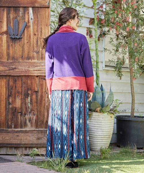 チャイハネ（チャイハネ）の「【チャイハネ】リデナータートルネックトップス（その他トップス・レディース・パープル/ブラウン/グリーン/ネイビー・FREE）」の15枚目の写真