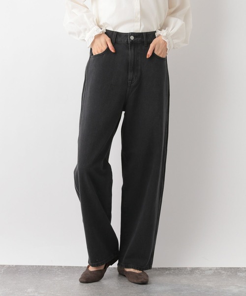 GLOBAL WORK(グローバルワーク)の「GOODデニムバギーパンツ/961097(デニムパンツ・レディース・ネイビー/ブルー/ライトブルー/ブラック/アイボリー/スカイブルー/サックスブルー/グレー・LARGE/MEDIUM/SMALL/X-SMALL)」の3枚目の写真