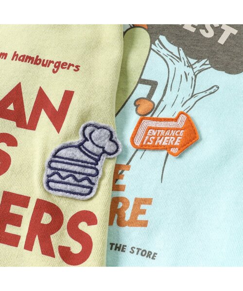 BREEZE（ブリーズ）の「4色2柄シェフTシャツ（Tシャツ/カットソー・キッズ・サックスブルー/ミント/イエロー/オフホワイト・140/100/110/120/130/90/80）」の8枚目の写真