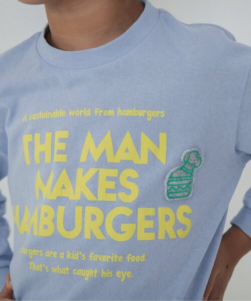 BREEZE（ブリーズ）の「4色2柄シェフTシャツ（Tシャツ/カットソー・キッズ・サックスブルー/ミント/イエロー/オフホワイト・140/100/110/120/130/90/80）」の10枚目の写真