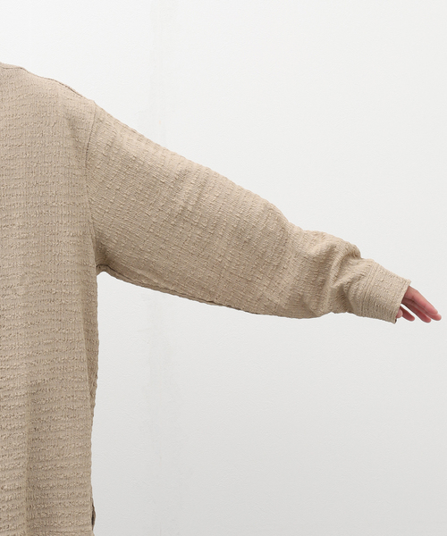 B.C STOCK（ベーセーストック）の「シャーリングレースシャツ（シャツ/ブラウス・メンズ・グレー/ベージュ/ブラック・MEDIUM/LARGE）」の15枚目の写真