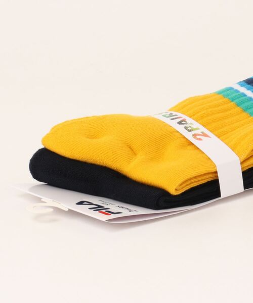 FILA(フィラ)の「FILA/フィラ 2足セット 靴下 ショート丈ソックス 足底パイル ブランド ロゴ 大人用 くつした 25~27cm(ソックス/靴下・メンズ・その他4/その他2/その他1/その他3・25-27CM)」の6枚目の写真