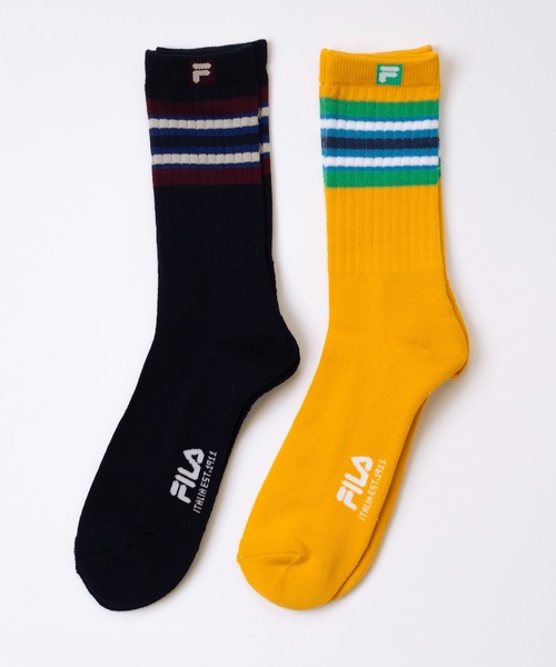 FILA(フィラ)の「FILA/フィラ 2足セット 靴下 ショート丈ソックス 足底パイル ブランド ロゴ 大人用 くつした 25~27cm(ソックス/靴下・メンズ・その他4/その他2/その他1/その他3・25-27CM)」の3枚目の写真