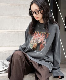 WEGO | WEGO/【23年秋冬新作】ピグメントロンT(Tシャツ/カットソー)