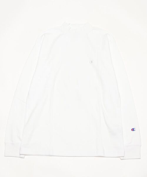 Champion（チャンピオン）の「【Champion/チャンピオン】メンズ ベーシック モックネックロングスリーブTシャツ（Tシャツ/カットソー・メンズ・チャコール/オフホワイト/ブラック/マルーン/ネイビー/オリーブ・LARGE/X-LARGE/MEDIUM/SMALL）」の16枚目の写真
