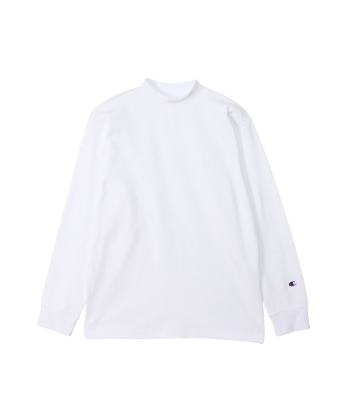 Champion（チャンピオン）の「【Champion/チャンピオン】メンズ ベーシック モックネックロングスリーブTシャツ（Tシャツ/カットソー・メンズ・チャコール/オフホワイト/ブラック/マルーン/ネイビー/オリーブ・LARGE/X-LARGE/MEDIUM/SMALL）」の11枚目の写真