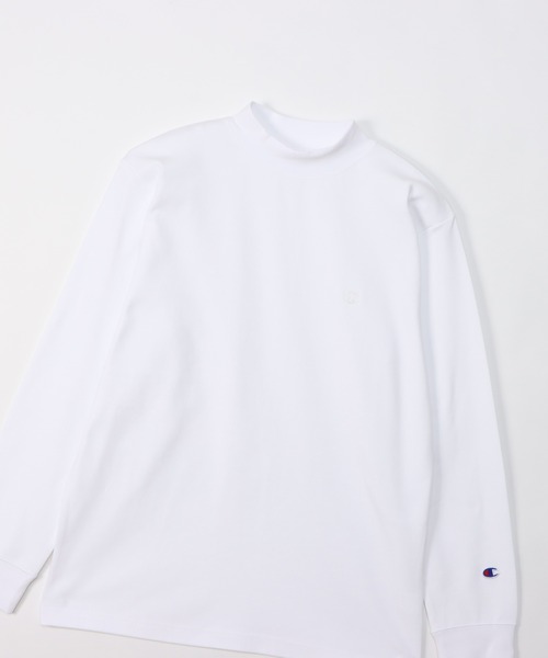Champion（チャンピオン）の「【Champion/チャンピオン】メンズ ベーシック モックネックロングスリーブTシャツ（Tシャツ/カットソー・メンズ・チャコール/オフホワイト/ブラック/マルーン/ネイビー/オリーブ・LARGE/X-LARGE/MEDIUM/SMALL）」の13枚目の写真