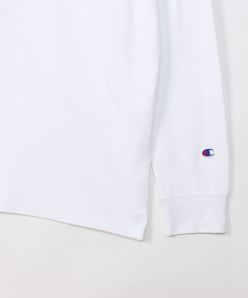 Champion（チャンピオン）の「【Champion/チャンピオン】メンズ ベーシック モックネックロングスリーブTシャツ（Tシャツ/カットソー・メンズ・チャコール/オフホワイト/ブラック/マルーン/ネイビー/オリーブ・LARGE/X-LARGE/MEDIUM/SMALL）」の15枚目の写真
