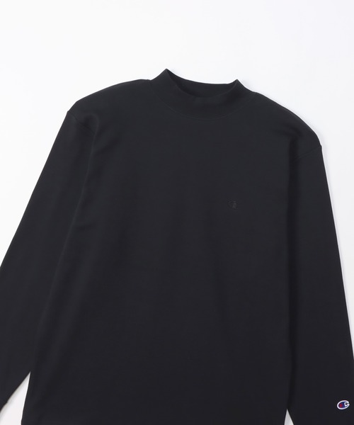 Champion（チャンピオン）の「【Champion/チャンピオン】メンズ ベーシック モックネックロングスリーブTシャツ（Tシャツ/カットソー・メンズ・チャコール/オフホワイト/ブラック/マルーン/ネイビー/オリーブ・LARGE/X-LARGE/MEDIUM/SMALL）」の18枚目の写真