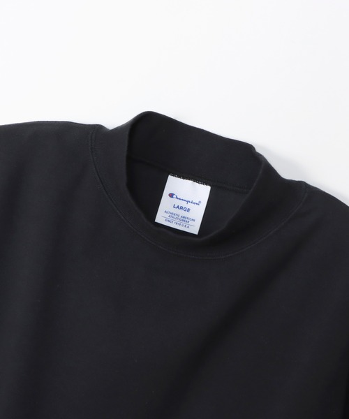 Champion（チャンピオン）の「【Champion/チャンピオン】メンズ ベーシック モックネックロングスリーブTシャツ（Tシャツ/カットソー・メンズ・チャコール/オフホワイト/ブラック/マルーン/ネイビー/オリーブ・LARGE/X-LARGE/MEDIUM/SMALL）」の19枚目の写真