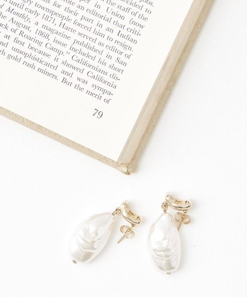 Chez toi（シェトワ）の「ニュアンスパールピアス（ピアス（両耳用）・レディース・ゴールド・FREE）」の6枚目の写真