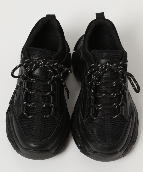 LOWRYS FARM(ローリーズファーム)の「レースアップスニーカー 981765(スニーカー・レディース・ホワイト/ブラック・MEDIUM/LARGE)」の7枚目の写真