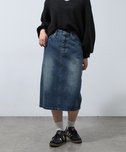 関税込BRUNELLO CUCINELLI デニムミディスカート セール】カラーデニムミディスカート（デニムスカート）｜1chaku