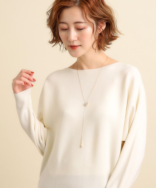 grove(グローブ)の「◆キラキラビジュースライドY字ネックレス(ネックレス・レディース・ピンクゴールド/ゴールド/シルバー・00)」の9枚目の写真