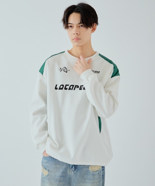 Theater code（シアターコード）の「▲racing sweat shirt / レーシング スウェットシャツ ゲームシャツ トレーナー（スウェット・メンズ・ライトベージュ/ブラック/ホワイト・3/2）」の6枚目の写真