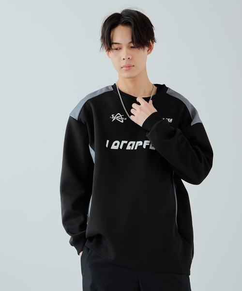 Theater code（シアターコード）の「▲racing sweat shirt / レーシング スウェットシャツ ゲームシャツ トレーナー（スウェット・メンズ・ライトベージュ/ブラック/ホワイト・3/2）」の14枚目の写真