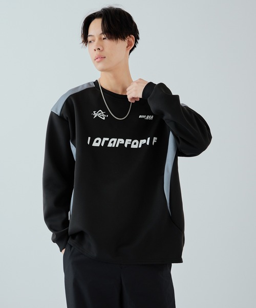 Theater code（シアターコード）の「▲racing sweat shirt / レーシング スウェットシャツ ゲームシャツ トレーナー（スウェット・メンズ・ライトベージュ/ブラック/ホワイト・3/2）」の20枚目の写真