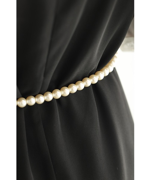 cawaii（カワイイ）の「ウエストにエレガントなポイント。ドッキングパールベルト（ベルト・レディース・ホワイト・FREE）」の3枚目の写真