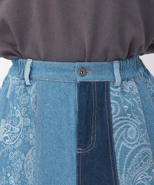 チチカカ(チチカカ)の「デニムパッチスカート(スカート・レディース・インディゴブルー/ブルー・MEDIUM/LARGE)」の11枚目の写真