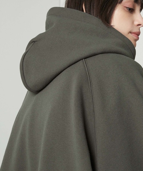 Alfred Alex（アルフレッドアレックス）の「【Alfred Alex】ラバーロゴ ビッグハーフジップフーディースウェット（パーカー・メンズ・チャコール/ナチュラル/グレー/ブラック・M/L）」の16枚目の写真